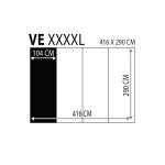 Akvarell zöld függő levélmintás fotótapéta 416x290cm