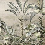 Trópusi banánlevél mintás fotótapéta 368x280cm