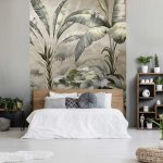 Trópusi banánlevél mintás fotótapéta 416x290cm