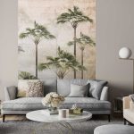 Pálmafa mintás trópusi fotótapéta 368x280cm