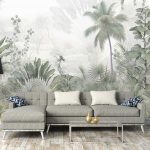 Dzsungel mintás fotótapéta 416x254cm