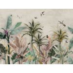 Színes trópusi levelek mintás fotótapéta 416x290cm