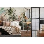 Színes trópusi levelek mintás fotótapéta 416x290cm