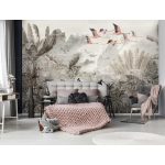 Trópusi dzsungel és flamingó mintás fotótapéta 208x146cm