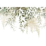 Halványzöld függő levélmintás fotótapéta 350x250cm
