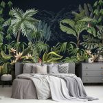 Zöld trópusi dzsungel mintás fotótapéta 208x146cm