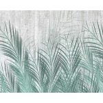 Pálmalevél és betonfal mintás fotótapéta 368x280cm