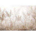 Bézs színű virágos mező mintás fotótapéta 416x290cm