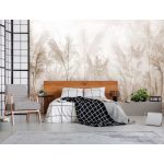 Bézs színű virágos mező mintás fotótapéta 416x290cm