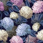 Színes hortenzia mintás vlies fotótapéta 254x184cm