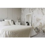 Vintage hangulatú flamingo és levélmintás fotótapéta 200x140cm