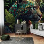 Absztrakt leopárd mintás fotótapéta 416x254cm