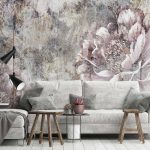 Vintage virágmintás fotótapéta 416x290cm