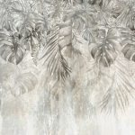 Függő monstera levélmintás fotótapéta 254x184cm