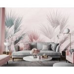 Púder pálmalevél mintás fotótapéta 368x254cm