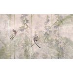 Kis majom és trópusi virág mintás fotótapéta 416x290cm