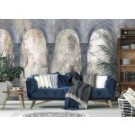 Árkádsor a trópusokon mintás fotótapéta 254x184cm