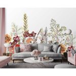 Színes mezei virágmintás fotótapéta 400x280cm