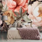 Óriás színes rózsa mintás fotótapéta 368x254cm