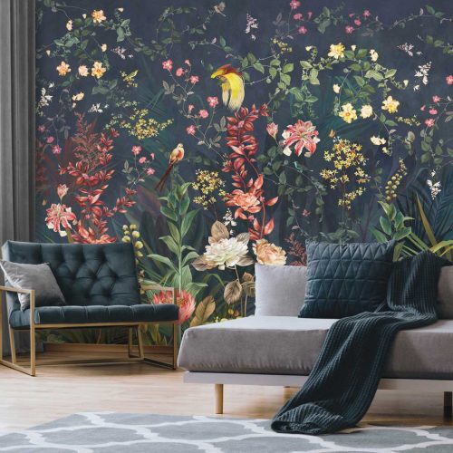 Virágzó botanikus kert mintás fotótapéta 368x280cm