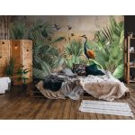Trópusi madarak a vízparton 312x219cm