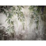 Vintage függő zöld levél mintás fotótapéta 254x184cm