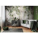 Vintage függő zöld levél mintás fotótapéta 152,5x104cm