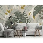 Modern levélmintás fotótapéta 400x280cm