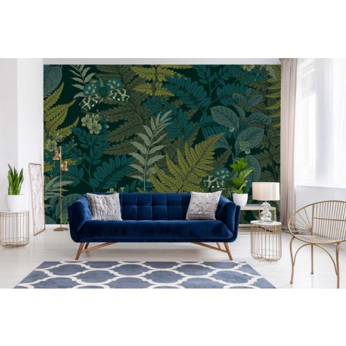 Zöld levelek között fotótapéta 416x254cm