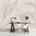 Légies levélmintás fotótapéta 312x219cm