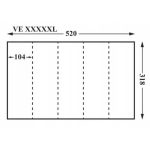 "Rejett szépség" absztrakt női portré mintás fotótapéta 520x318cm