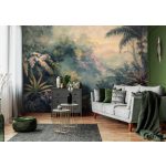 Ködös trópusi dzsungel mintás fotótapéta 254x184cm