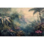 Ködös trópusi dzsungel mintás fotótapéta 400x280cm