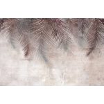 Antik fal pálmalevél mintával fotótapéta 208x146cm