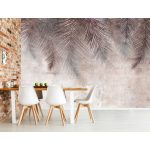 Antik fal pálmalevél mintával fotótapéta 150x105cm