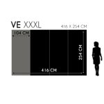 Sötétzöld és arany banánlevél mintás fotótapéta 416x254cm