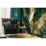 Sötétzöld és arany banánlevél mintás fotótapéta 400x280cm