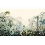 Ködös dzsungel mintás fotótapéta 416x290cm