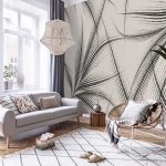 Légies pálmalevél mintás fotótapéta 368x254cm