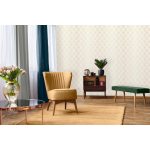 Arany színű Art Deco stílusú vlies tapéta