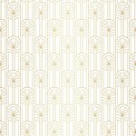 Arany színű Art Deco stílusú vlies tapéta