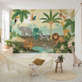Baby szafari mintás fotótapéta