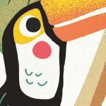 Baby szafari mintás fotótapéta