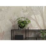 Pasztell levél sziluett mintás vlies fotótapéta