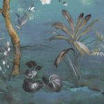 Távol keleti hangulatú páva mintás fotótapéta