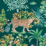 Színes dzsungel és állatmintás vlies fotótapéta