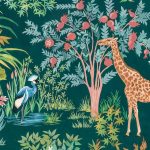 Színes dzsungel és állatmintás vlies fotótapéta