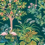 Színes dzsungel és állatmintás vlies fotótapéta