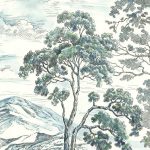 Hegyi erdő mintás vlies fotótapéta