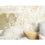 Arany dzsungel és leopárd mintás fotótapéta